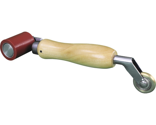 Švový váleček s dřevěnou rukojetí a dvěma válečky