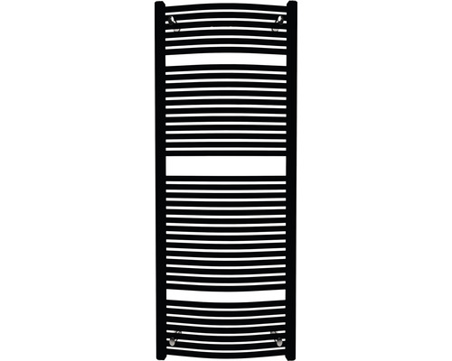 Koupelnový radiátor Rotheigner SWING 1215 x 595 mm matně černý přípojka po obou stranách dole