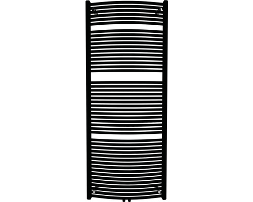 Koupelnový radiátor Rotheigner SWING-M 1495 x 595 mm matně černý přípojka uprostřed dole