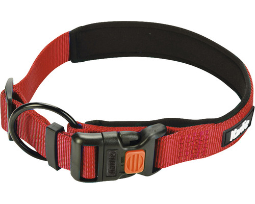 Obojek pro psy Karlie Art Sportiv Premium vel. XXL 30 mm 55 – 60 cm červený Červený obojek pro psy s kovovou sponou