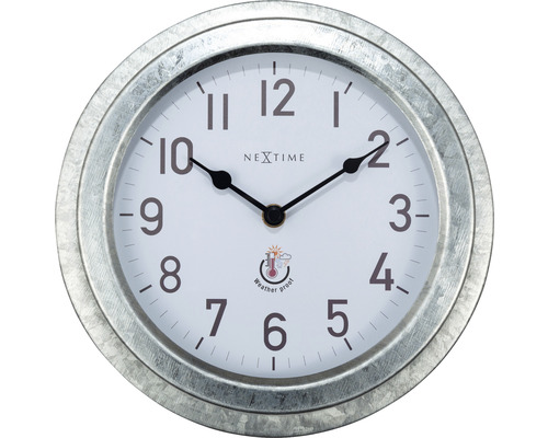 Nástěnné hodiny NeXtime Poppy šedé Ø 22 cm