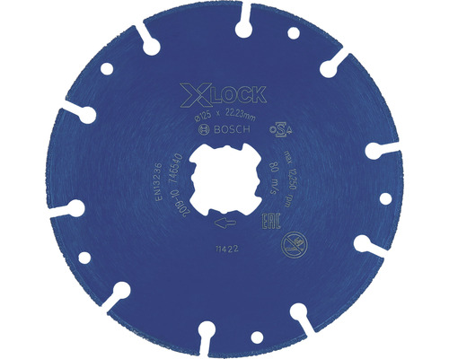 Řezný kotouč Bosch X-Lock o průměru 125 milimetrů