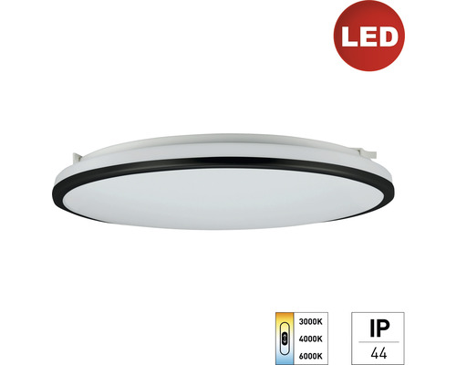 LED stropní svítidlo E2 White² IP44 18 W 2000 lm 3000-4000-6000 K bílé/černé LED stropní svítidlo s ochranou IP44
