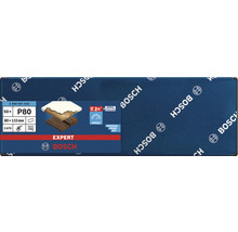 Brusný papír Bosch Expert P80, 80x133 mm, 50 kusů