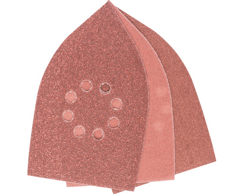 Brusný papír pro multibrusku Bosch 100 x 170 mm, zrnitost 60/120/240, 6 ks Trojúhelníkový brusný papír pro broušení