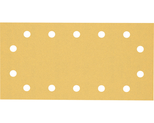 Brusný papír pro vibrační brusky Bosch 115 x 230 mm, zrnitost 120, děrovaný, 50 ks Brusný papír pro vibrační brusky Bosch 115 x 230 mm, zrnitost 120, děrovaný, 50 ks