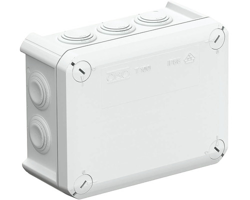 Krabice odbočná OBO IP66 T100 150x116x67mm světle šedá Krabice odbočná OBO IP66 T100 150x116x67mm světle šedá