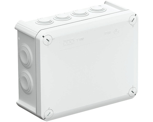 Krabice odbočná OBO IP66 T160 190x150x77mm světle šedá