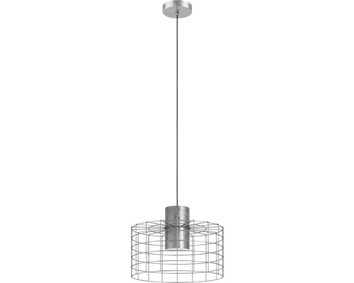 Závěsná lampa s kovovou klecí