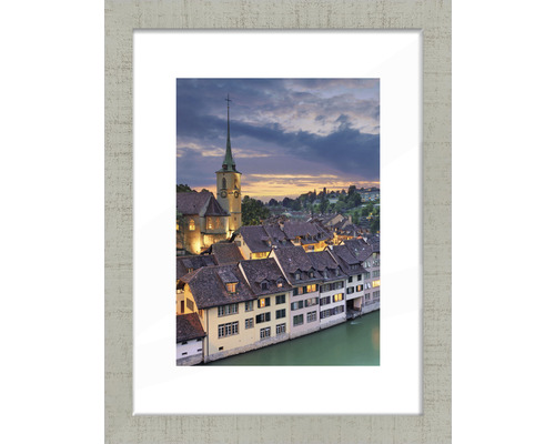 Fotorámeček dřevěný Bern světle šedá 30x40 cm