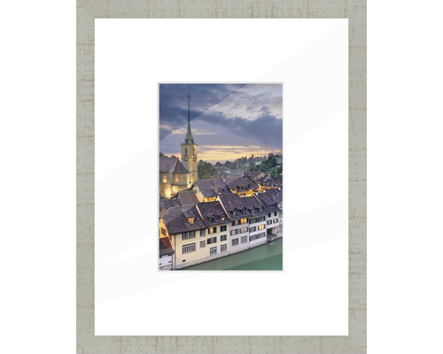 Fotorámeček dřevěný Bern světle šedá 40x50 cm