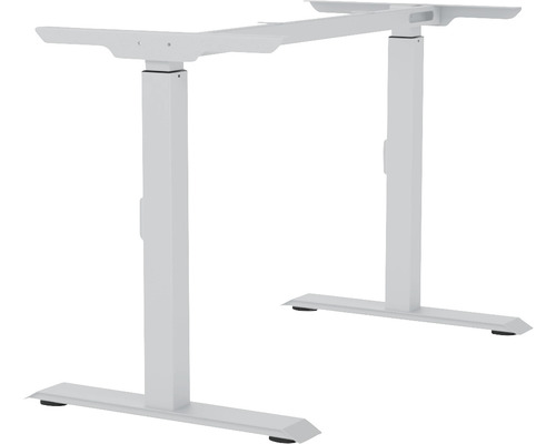 Rám stolu 10stupňový, manuálně výškově stavitelný 670-900 mm, stříbrný