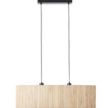 Závěsná lampa s bambusovým stínidlem
