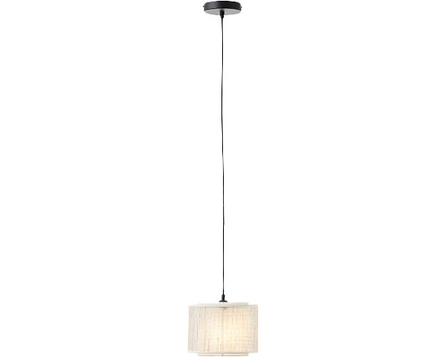 Závěsná lampa s látkovým stínidlem do interiéru