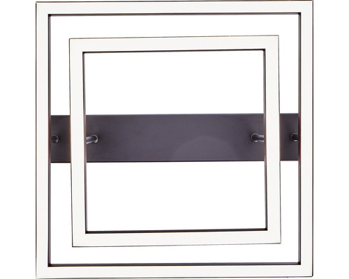 Čtvercové LED nástěnné svítidlo s kovovým rámem