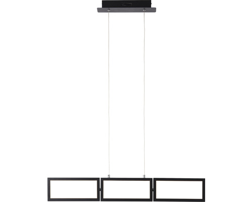 Obdélníkové závěsné svítidlo se třemi žárovkami