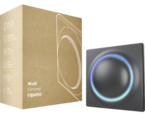 Stmívač Walli od společnosti Fibaro s obalem