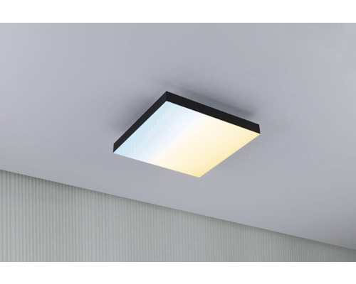 Čtvercové stropní svítidlo s černým rámem