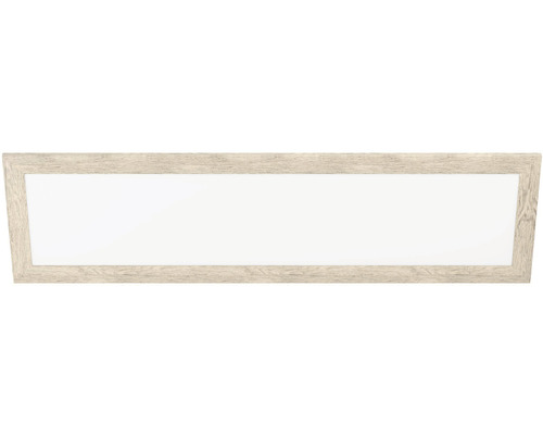 LED stropní svítidlo Eglo 99437 PIGLIONASSO 32 W 4700 lm 4000 K bílé/dřevo Obdélníkový fotorámeček s dřevěnou strukturou