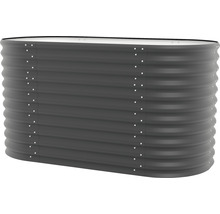 Vyvýšený záhon Vitavia Vita 858 Basic 162 x 82 x 86 cm plechový černý