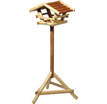 Krmítko pro ptáky se stojanem z dřeva