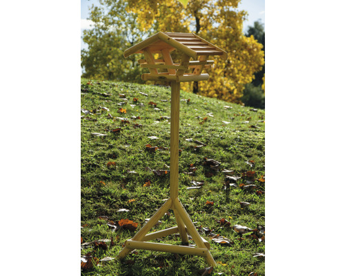 Dřevěný ptačí budka se stojanem do zahrady