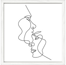Obraz v rámu Line art face IV 33x33 cm-thumb-0 Obraz v rámu Line art face IV 33x33 cm-thumb-0