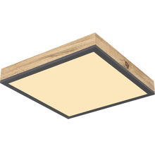Čtvercové stropní svítidlo s dřevěným vzhledem