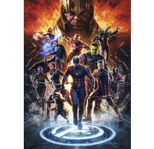 Filmový plakát s Avengery a Thanosem