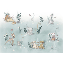 Tapeta s motivy Disney, včetně Bambiho, Lady a Trampa a postaviček z Aristocats a Dumbo