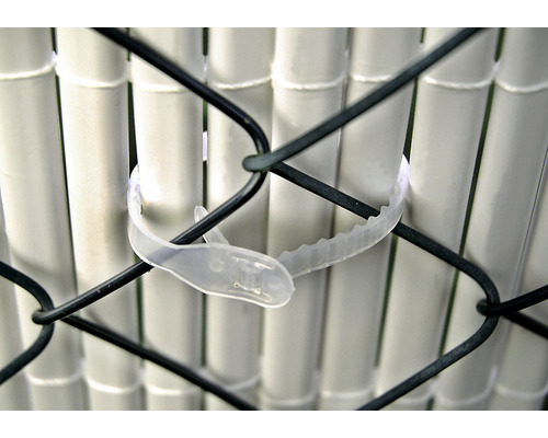 Upevňovací spona na plotu