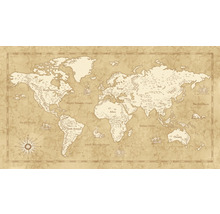 Mapa světa s kontinenty a oceány