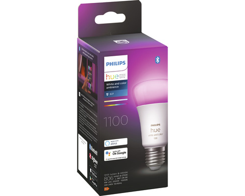 Žárovka Philips Hue, bílé a barevné prostředí, patice E27