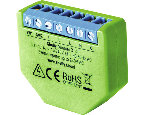 Stmívač Shelly Dimmer 2 pro ovládání světla