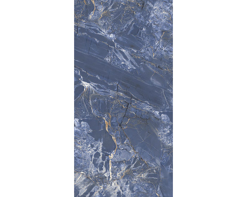 Dlažba imitace mramoru Blue Lava 100x200 cm