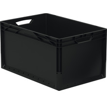 Černý plastový úložný box s držadly