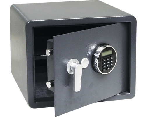 Otevřený trezor s digitálním číselným zámkem