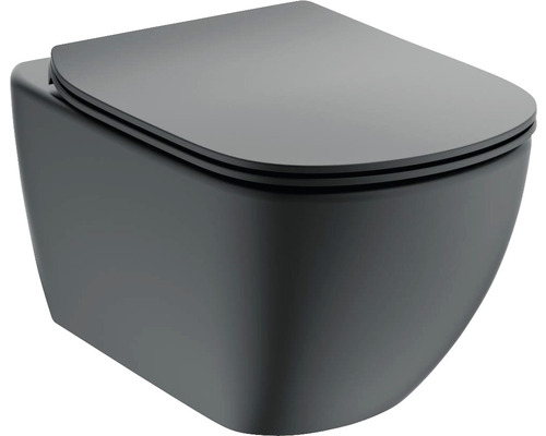 Závěsné WC Ideal Standard Tesi černé se sedátkem AQUABLADE T3546V3 Závěsné WC Ideal Standard Tesi černé se sedátkem AQUABLADE T3546V3