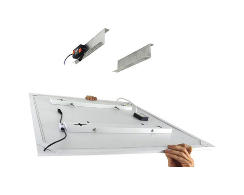 Montážní rám pro LED panely s elektronickým předřadníkem a držákem.