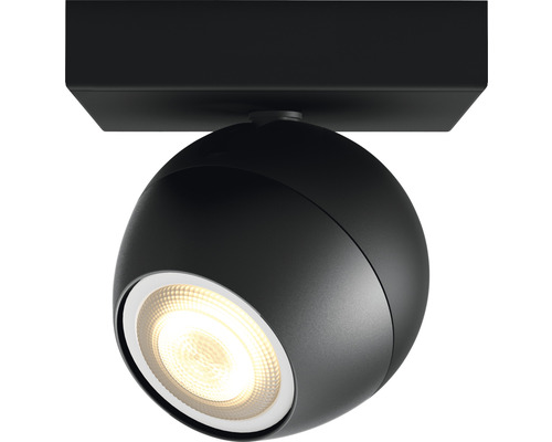 Černé stropní svítidlo s LED