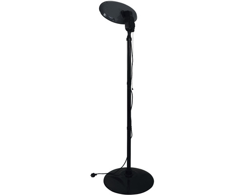 Stojací lampa se stínidlem a kulatou základnou