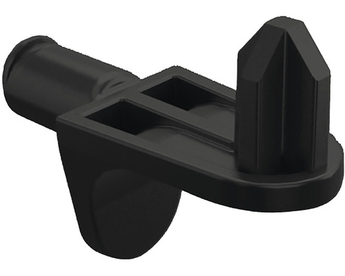 Podpěrka polic s čepem Ø 5 mm, černá, 20 ks v balení