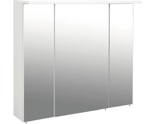 Zrcadlová skříňka Möbelpartner Profil 80,5 x 16 x 72,3 cm bílá