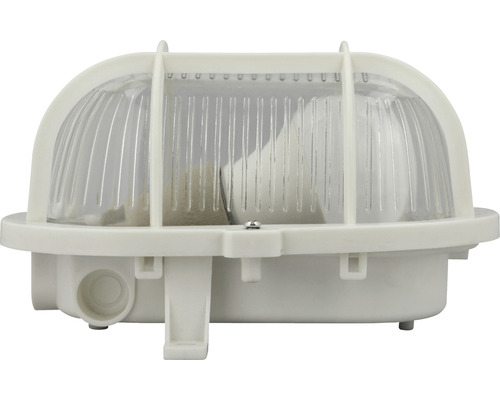 Nástěnné svítidlo z plastu s čirým stínidlem