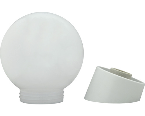 Bílá kulová lampa s paticí