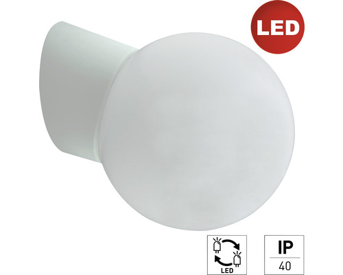 LED nástěnné osvětlení E2 IP40 E27 9W 720lm 3000K bílo/šedé - šikmé