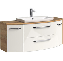 Skříňka pod umyvadlo s umyvadlem a vodovodní baterií do koupelny