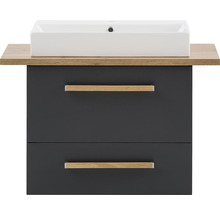 Skříňka pod umyvadlo se dvěma zásuvkami a umyvadlem na desku