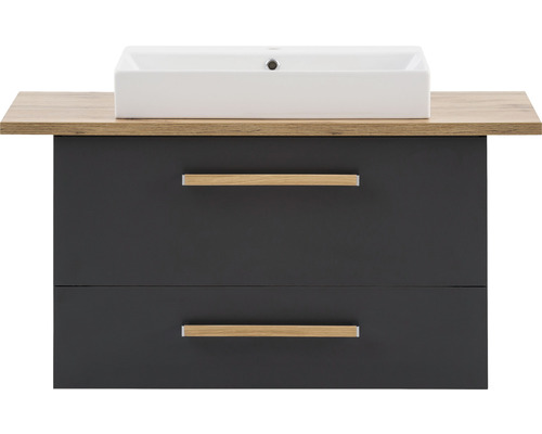 Skříňka pod umyvadlo s umyvadlem a dvěma zásuvkami