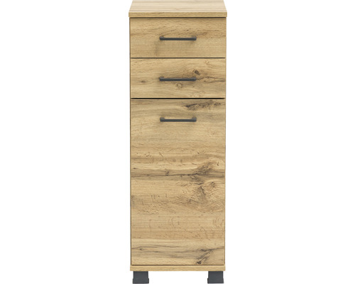 Úzká koupelnová skříňka se třemi zásuvkami